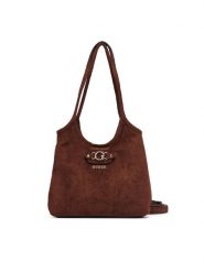 Guess Torebka Samantha Mini HWSG23 13750 Brązowy. Brązowe torebki klasyczne damskie Guess, z materiału, bez dodatków. Za 494.99 zł.