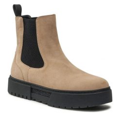 Sztyblety Jenny Fairy. Brązowe botki damskie Jenny Fairy, bez obcasa, na płaskiej podeszwie, bez zapięcia. Za 84.98 zł.