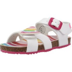 Sandały AGATHA RUIZ DE LA PRADA 242938A Biały. Białe sandały damskie Agatha Ruiz de la Prada, bez wzorów, z materiału, bez obcasa, bez zapięcia. Za 124.99 zł.
