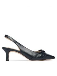 Caprice Czółenka 9-29600-46 Granatowy. Niebieskie czółenka damskie Caprice, bez wzorów, ze skóry, bez obcasa. Za 296.99 zł.