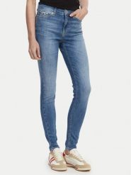 Tommy Jeans Jeansy Nora Mr DW0DW23084 Niebieski Skinny Fit. Niebieskie jeansy damskie Tommy Jeans, bez wzorów, z bawełny. Za 449.99 zł.