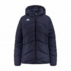 Damska kurtka puchowa Kappa Vianetta. Niebieskie kurtki damskie Kappa, xs, bez wzorów, z materiału, bez kaptura. Za 300.60 zł.