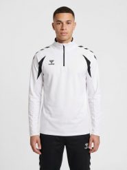 Bluza treningowa zapinana do połowy Hummel Core 2.0. Białe bluzy damskie Hummel, s, bez wzorów, z materiału, bez kaptura. Za 211.15 zł.