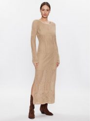 Herskind Sukienka codzienna Kennedy 4740921 Beżowy Slim Fit. Brązowe sukienki damskie Herskind, bez wzorów, z bawełny, bez ramiączek. Za 739.99 zł.