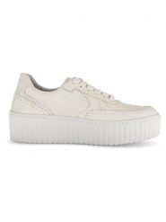 Gabor Skórzane sneakersy w kolorze beżowym rozmiar: 38,5. Brązowe obuwie sportowe damskie Gabor, bez zapięcia. Za 202.50 zł.