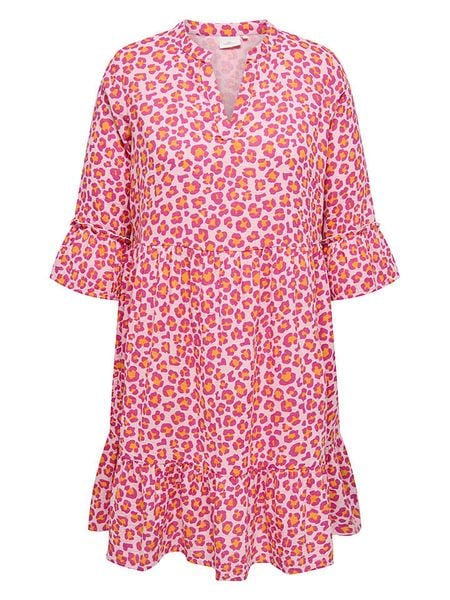 ONLY Carmakoma Sukienka w kolorze jasnoróżowo-różowym rozmiar: 48. Różowe sukienki damskie Only Carmakoma, bez wzorów, z bawełny, bez ramiączek. Za 105.63 zł.