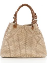 Lucca Baldi Skórzany shopper bag "Fosdinovo" w kolorze beżowym - 37 x 45 x 15 cm rozmiar: onesize. Brązowe shopper bag Lucca Baldi, bez wzorów, z materiału, na ramię, bez dodatków. Za 355.78 zł.