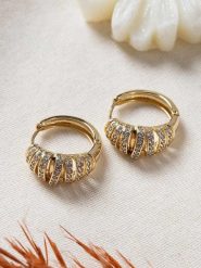 Lodie Silver Pozłacane kolczyki-kreole z cyrkoniami rozmiar: onesize. Szare kolczyki damskie Lodie Silver, z cyrkonią, metalowe. Za 74.46 zł.