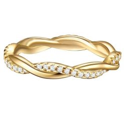 Trilani Pierscionek aus Sterling Silber in Gelbgold mit Zirkonia Pierścionki 1 ct Damski. Białe pierścionki damskie Trilani, z cyrkonią, pozłacane. Za 279.99 zł.