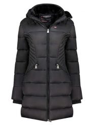 Geographical Norway Płaszcz zimowy "Bee" w kolorze czarnym rozmiar: S. Czarne płaszcze damskie Geographical Norway, na zimę, s, bez wzorów, z puchu, bez kaptura. Za 292.20 zł.