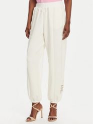 Liu Jo Sport Spodnie dresowe TA5229 J4869 Biały Relaxed Fit. Białe spodnie dresowe damskie Liu Jo Sport, m, bez wzorów, z dresówki. Za 349.99 zł.