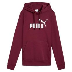 Bluza Puma Ess No. 1 Logo Hoodie Fl (S) Damskie. Czerwone bluzy damskie Puma, s, bez wzorów, z bawełny, bez kaptura. Za 168.99 zł.