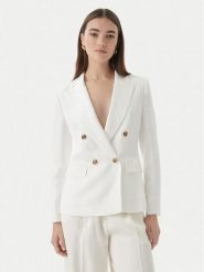 Marella Marynarka Charme 2613041172 Biały Regular Fit. Białe marynarki i żakiety damskie Marella, bez wzorów, z wiskozy. Za 1,299.00 zł.