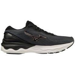 Buty do biegania damskie Mizuno Wave Skyrise 3. Szare obuwie sportowe damskie Mizuno, z gumy, bez zapięcia, do biegania, mizuno wave. Za 449.00 zł.