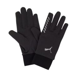 Rękawiczki Puma Running Winter. Czarne rękawiczki damskie Puma, bez wzorów. Za 85.00 zł.