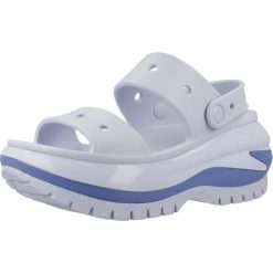 Sandały CROCS CLASSIC MEGA CRUSH SANDAL Niebieski. Niebieskie sandały damskie Crocs, bez wzorów, z gumy, bez obcasa, bez zapięcia. Za 387.99 zł.