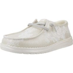 Buty HEY DUDE WENDY FLORAL Złoty. Żółte obuwie trekkingowe damskie Hey dude, z tkaniny, bez zapięcia. Za 263.99 zł.