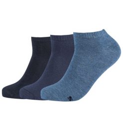 Skarpetki sportowe dla dorosłych 3PPK Men Sneaker Socks. Niebieskie skarpetki damskie Skechers, bez wzorów. Za 34.99 zł.