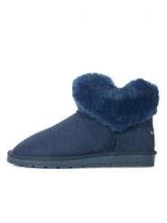 Blackfield Botki zimowe "Olivia" w kolorze granatowym rozmiar: 40. Niebieskie botki damskie Blackfield, na zimę, bez obcasa, bez zapięcia. Za 146.50 zł.