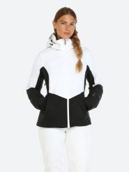 Fischer Kurtka narciarska "Stella" w kolorze biało-czarnym rozmiar: XL. Białe kurtki sportowe damskie FISCHER, xl, bez wzorów, bez kaptura. Za 709.99 zł.