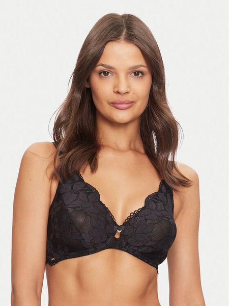 Selmark Biustonosz bezfiszbinowy Federica 61110 Czarny. Czarne biustonosze Selmark, bez wzorów, z syntetyku. Za 199.99 zł.