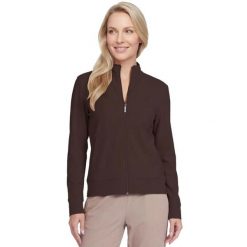 Bluza dresowa sportowa damska Go Luxe Rib Hoodie. Brązowe bluzy damskie Skechers, s, bez wzorów, z dresówki, bez kaptura. Za 219.99 zł.
