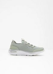 Wygodne sneakersy Kangaroos, wsuwane, z pianką memory. Zielone obuwie sportowe treningowe bonprix. Za 179.99 zł.
