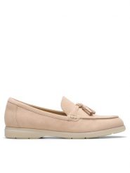 Clarks Mokasyny Narini Edge 26181453 Beżowy. Brązowe mokasyny damskie Clarks, ze skóry, bez obcasa. Za 319.99 zł.