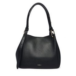 Torebka Furla. Czarne torebki klasyczne damskie Furla, bez dodatków. Za 1,709.00 zł.