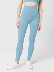 Les Lunes Legginsy sportowe "Form" w kolorze błękitnym rozmiar: S. Niebieskie legginsy damskie Les Lunes, s, bez wzorów, prążkowane, z podwyższonym stanem, outdoorowe. Za 173.99 zł.