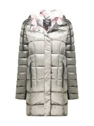 Canadian Peak Płaszcz zimowy "Bullieak" w kolorze jasnoszarym rozmiar: L. Szare płaszcze damskie Canadian Peak, na zimę, l, bez wzorów, z puchu, bez kaptura. Za 203.45 zł.