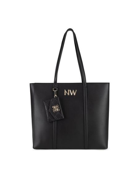 Nine West Torebka LX10047 Czarny. Czarne shopper bag Nine West, bez wzorów, bez dodatków. Za 299.99 zł.