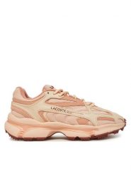 Lacoste Sneakersy L003 2K24 7-49SFA0010 Różowy. Czerwone obuwie sportowe damskie Lacoste, z materiału, bez zapięcia. Za 389.99 zł.