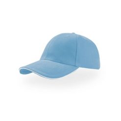Liberty Sandwich Heavy Brush Cotton 6panelowa Czapka. Białe czapki z daszkiem damskie ATLANTIS, bez wzorów, z bawełny. Za 47.99 zł.