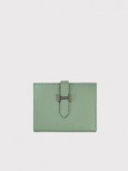 Lucky Bees Portfel "Helsinki" w kolorze miętowym - 12 x 10 x 1,5 cm rozmiar: onesize. Zielone portfele damskie Lucky Bees, bez wzorów, z materiału. Za 73.99 zł.