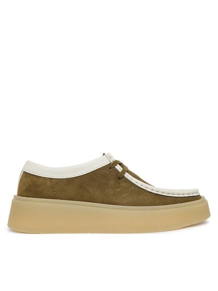 Clarks Półbuty Torview W 26186676 Zielony. Zielone półbuty damskie Clarks, bez wzorów, ze skóry, bez obcasa, na płaskiej podeszwie, bez zapięcia. Za 338.99 zł.