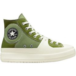 Trampki Converse Chuck Taylor All Star Construct, Dla obu płci. Zielone trampki damskie Converse, bez wzorów, bez zapięcia. Za 490.00 zł.