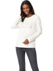 Heine Koszulka w kolorze białym rozmiar: 42. Białe bluzki damskie Heine, bez wzorów, bez kołnierzyka, bez ramiączek. Za 82.64 zł.