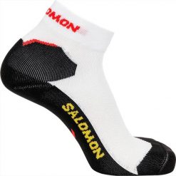 Skarpetki Salomon unisex Speedcross Ankle Dx+sx 1p Biały/czarny Biały. Białe skarpetki damskie Salomon, bez wzorów, z elastanu. Za 64.00 zł.
