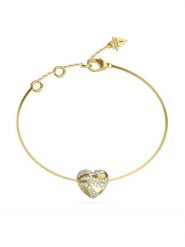 Guess Bransoletka JUBB04 502JW Złoty. Żółte bransoletki damskie Guess, ze stali. Za 239.99 zł.