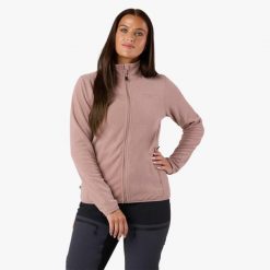 Bluza polarowa turystyka damska Swedemount Stryn Fleece szybkoschnąca. Brązowe bluzy damskie SWEDEMOUNT, na zimę, bez wzorów, z polaru, bez kaptura. W wyprzedaży za 125.00 zł.