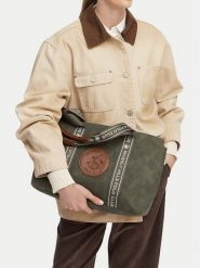 Beverly Hills Polo Club Torebka CWBEO-BHPC-L-007-10 Khaki. Brązowe shopper bag Beverly Hills Polo Club, bez wzorów, ze skóry, bez dodatków. Za 179.99 zł.