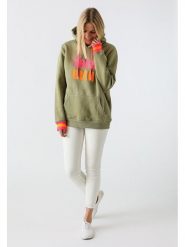 Zwillingsherz Bluza "Keira" w kolorze khaki rozmiar: L/XL. Brązowe bluzy damskie Zwillingsherz, l, bez wzorów, z bawełny, z kapturem. Za 188.85 zł.