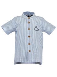 Blue Seven Koszula 941521 X Błękitny Regular Fit. Niebieskie koszule chłopięce Blue Seven, bez wzorów, z bawełny, bez kołnierzyka, bez ramiączek. Za 99.99 zł.