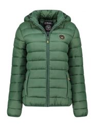 Geographical Norway Kurtka pikowana "Atikamap" w kolorze zielonym rozmiar: L. Zielone kurtki damskie Geographical Norway, l, bez wzorów, bez kaptura. Za 197.63 zł.
