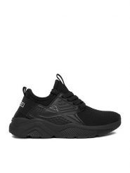 Kappa Sneakersy CEOWB-WK243139(CH) Czarny. Czarne buty sportowe chłopięce Kappa, z materiału, bez zapięcia. Za 129.99 zł.
