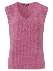 More & More Bezrękawnik w kolorze różowym rozmiar: 38. Różowe swetry klasyczne damskie More & More, ze splotem, bez kołnierzyka. Za 95.69 zł.