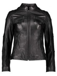 Apple of Eden Skórzana kurtka w kolorze czarnym rozmiar: 40. Czarne kurtki damskie Apple of Eden, bez wzorów, ze skóry, bez kaptura. Za 620.95 zł.