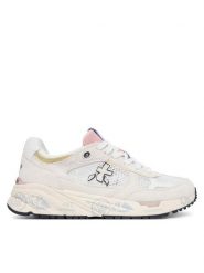 Premiata Sneakersy Mased Var 8206 Kremowy. Białe obuwie sportowe damskie Premiata, ze skóry, bez zapięcia. Za 1,159.00 zł.