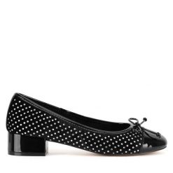 Czółenka Nine West. Czarne balerinki damskie Nine West, bez wzorów, bez obcasa. Za 137.99 zł.